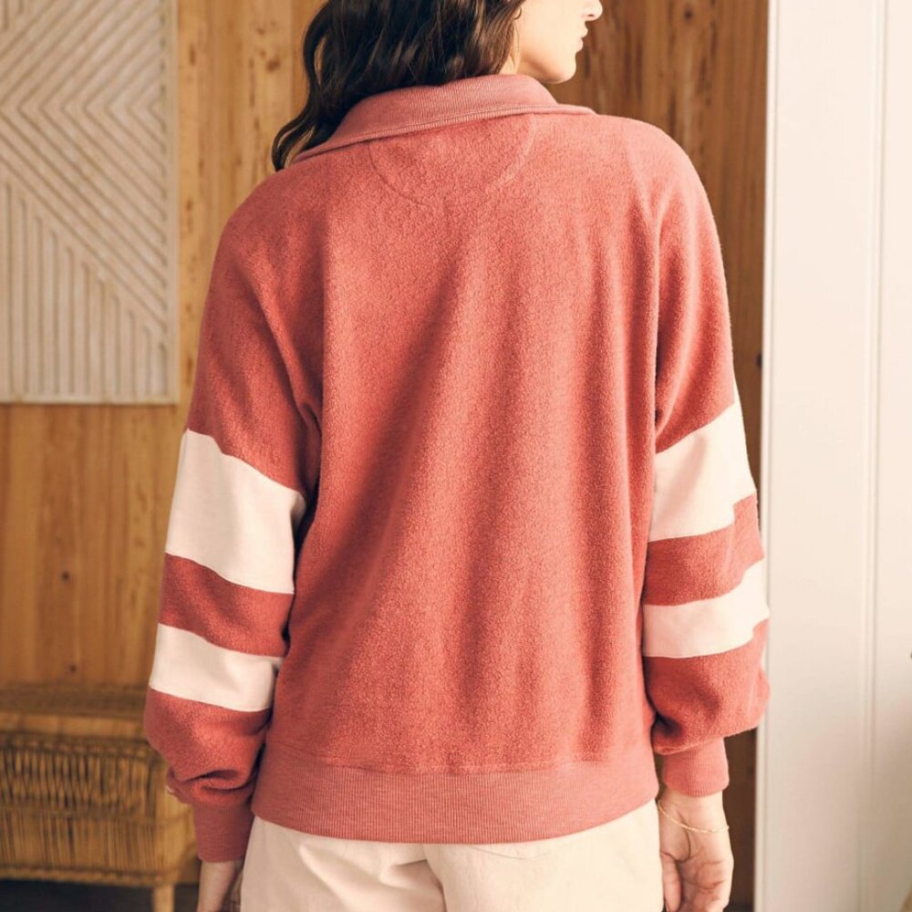 Faherty Beach Fleece Quarter Zip Pullover - Picture 4 of 12